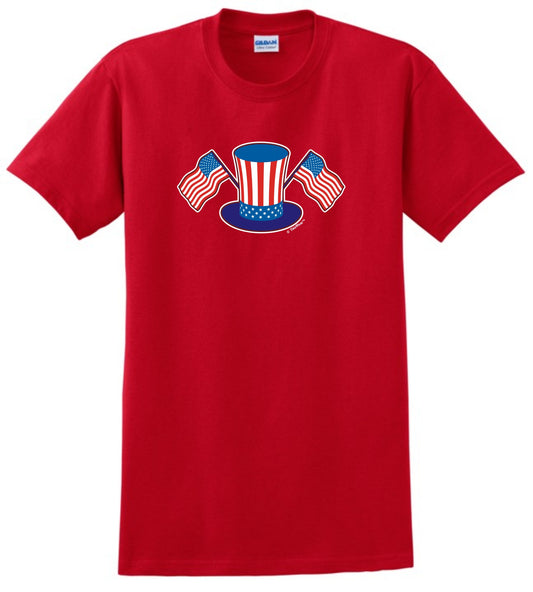front of shirt red