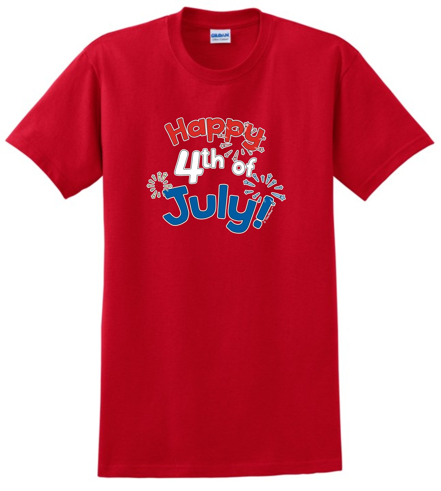 front of shirt red