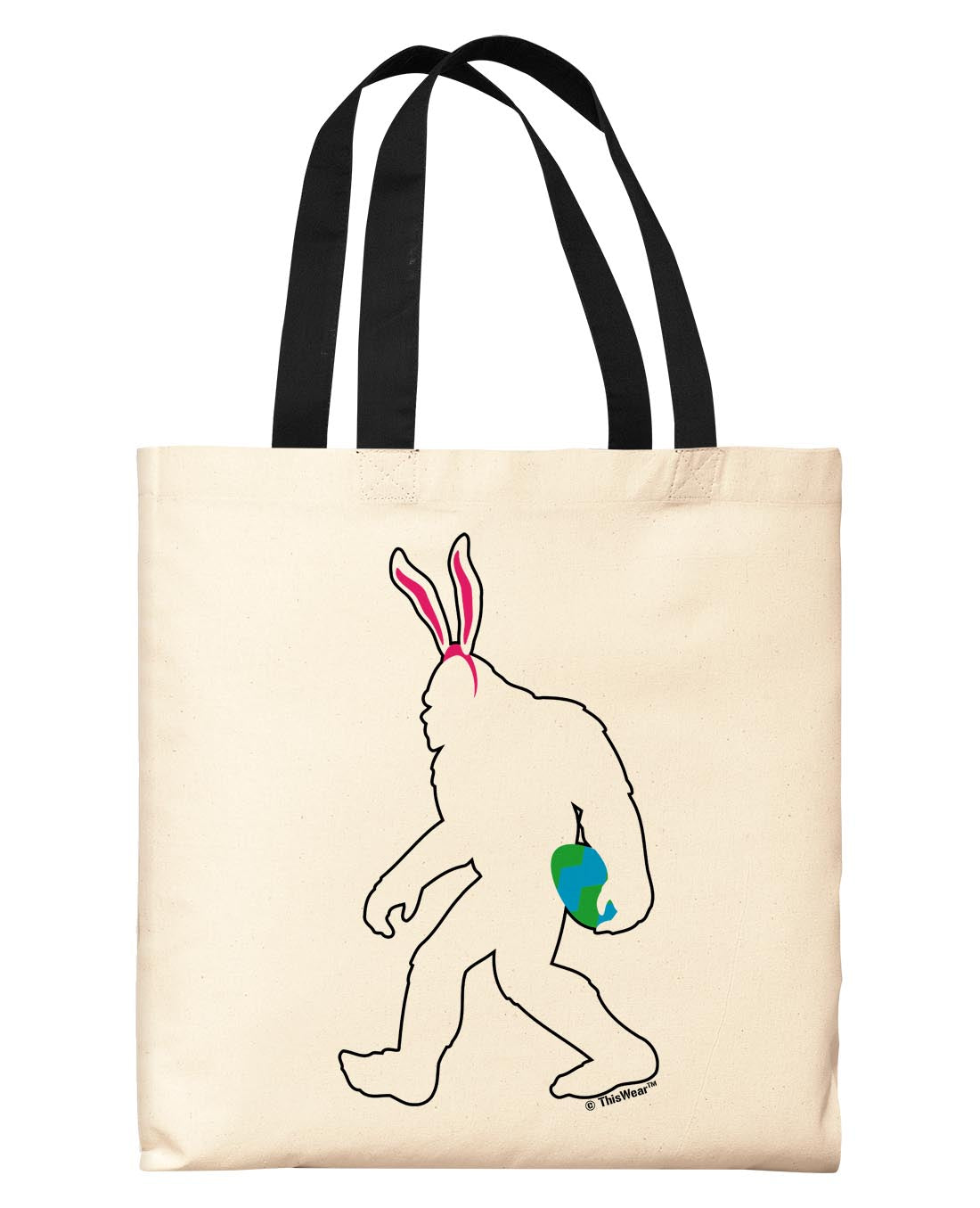 front view of tote bag