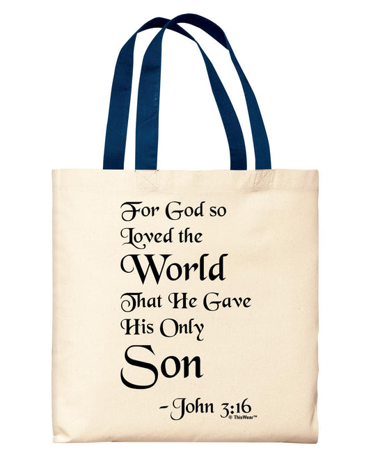 front view of tote bag
