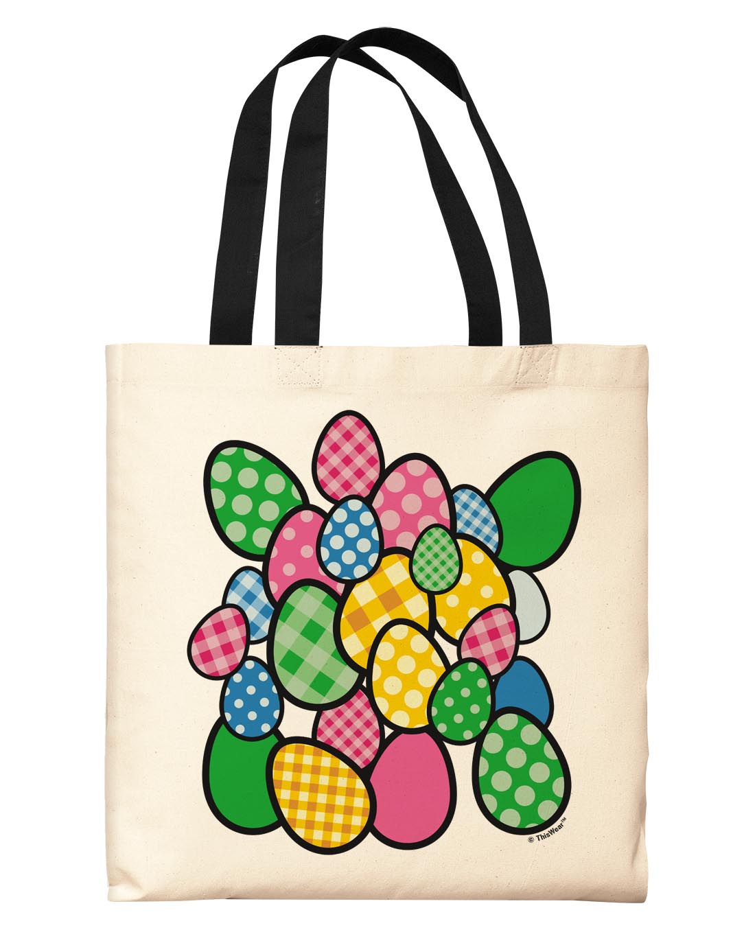 front view of tote bag