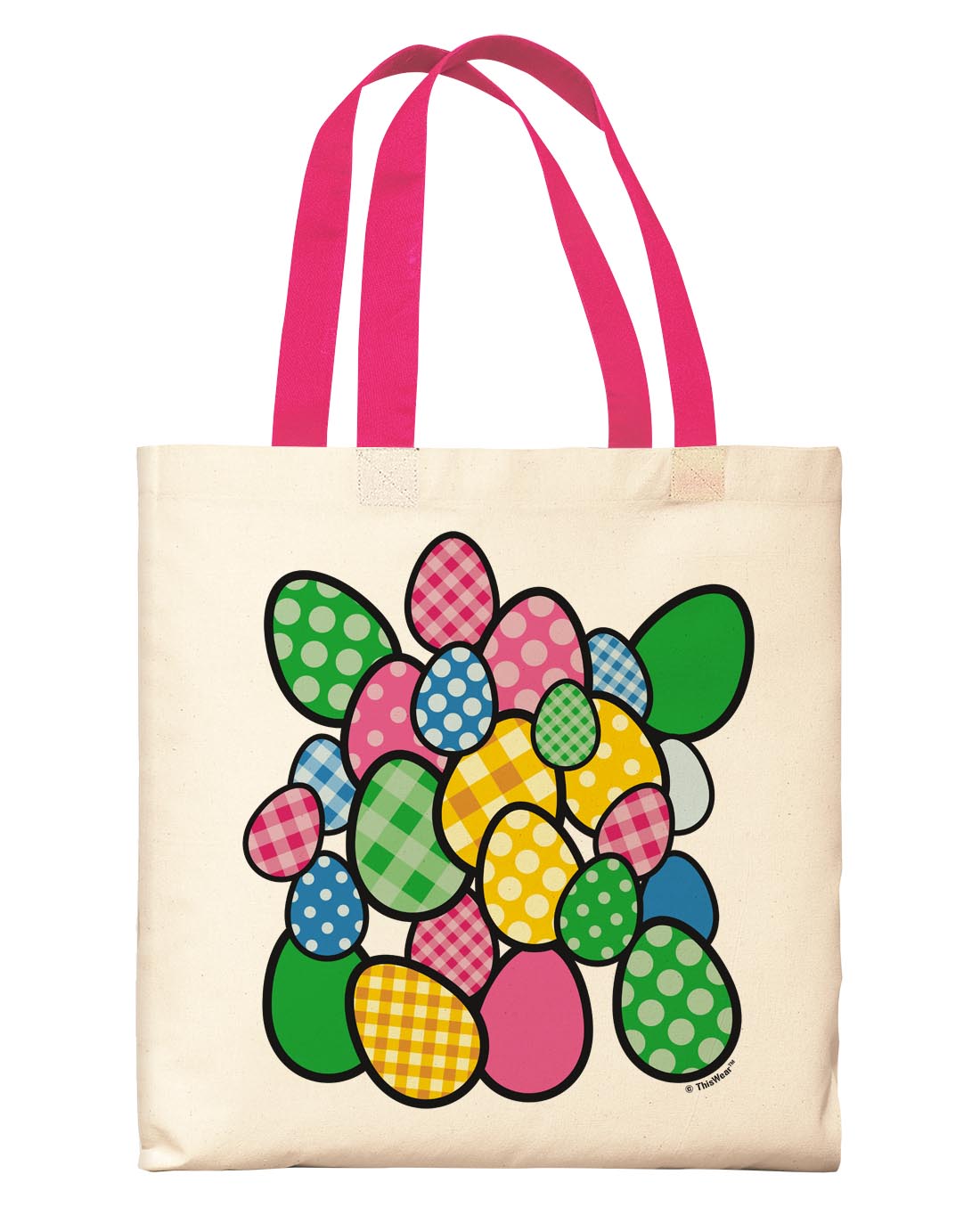 front view of tote bag