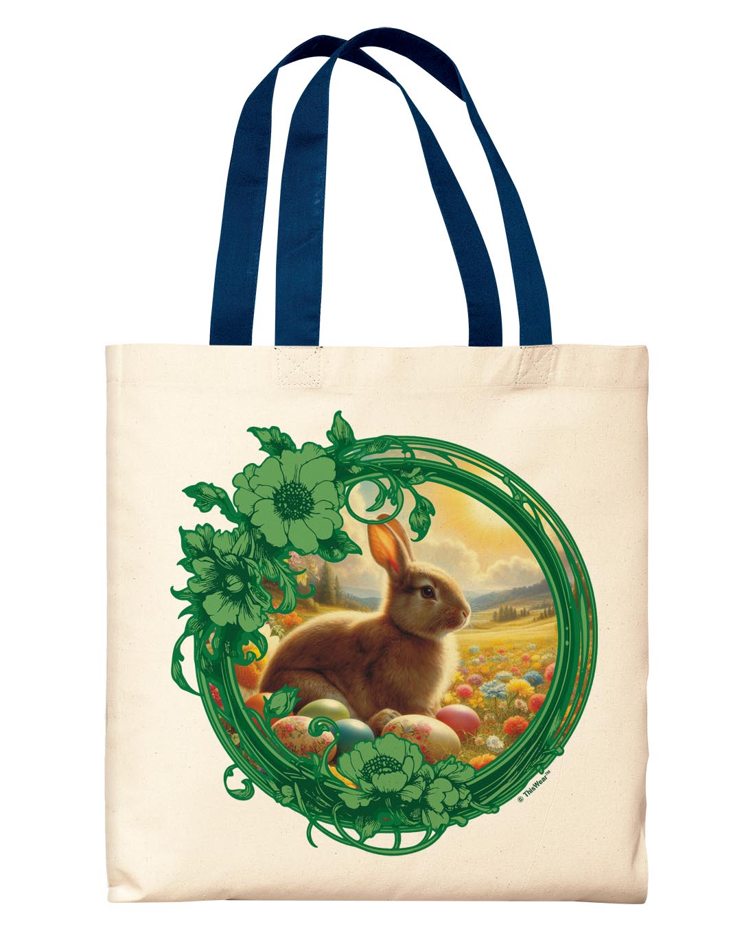front view of tote bag