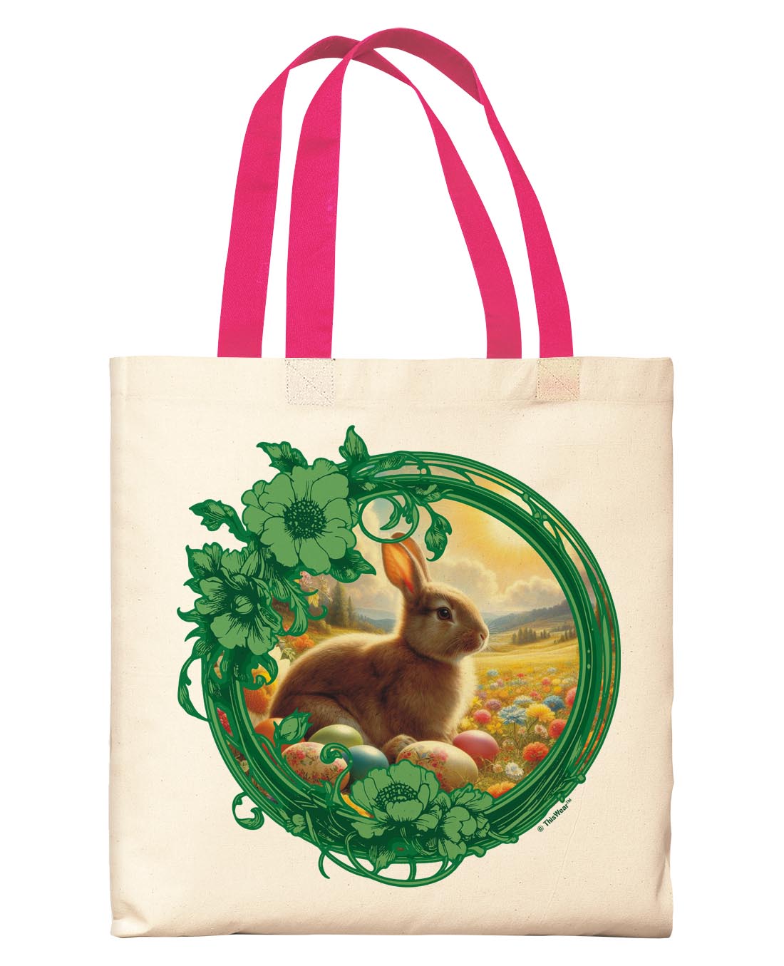 front view of tote bag