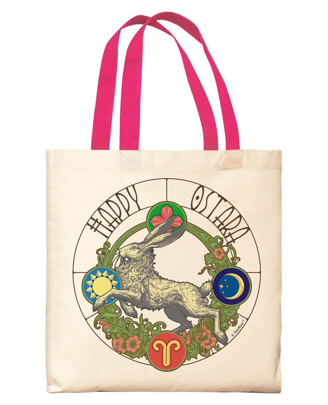 front view of tote bag