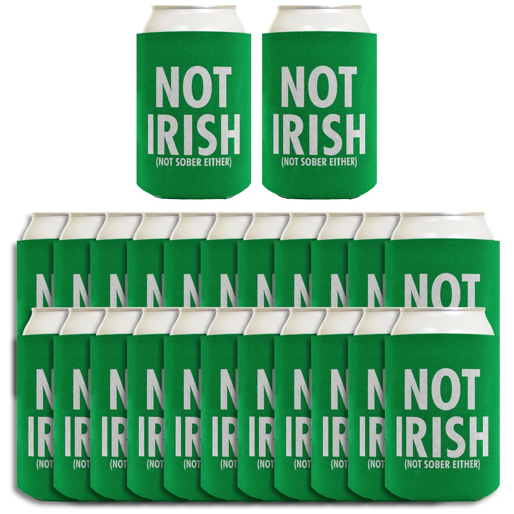 Not Irish Not Sober Standard or Slim Can Thermocooler Drink Sleeve