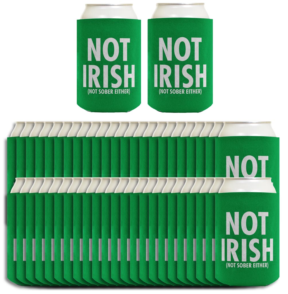 Not Irish Not Sober Standard or Slim Can Thermocooler Drink Sleeve