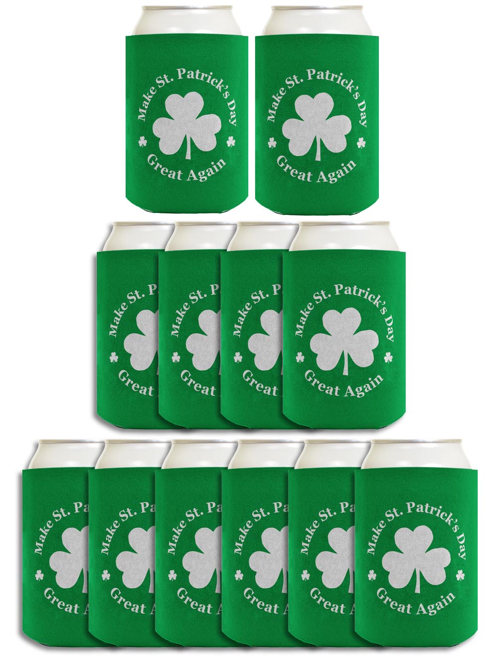 Make St Patricks Day Great Again Standard or Slim Can Thermocooler Drink Sleeve