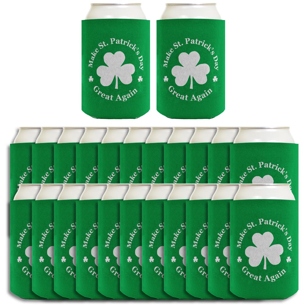 Make St Patricks Day Great Again Standard or Slim Can Thermocooler Drink Sleeve