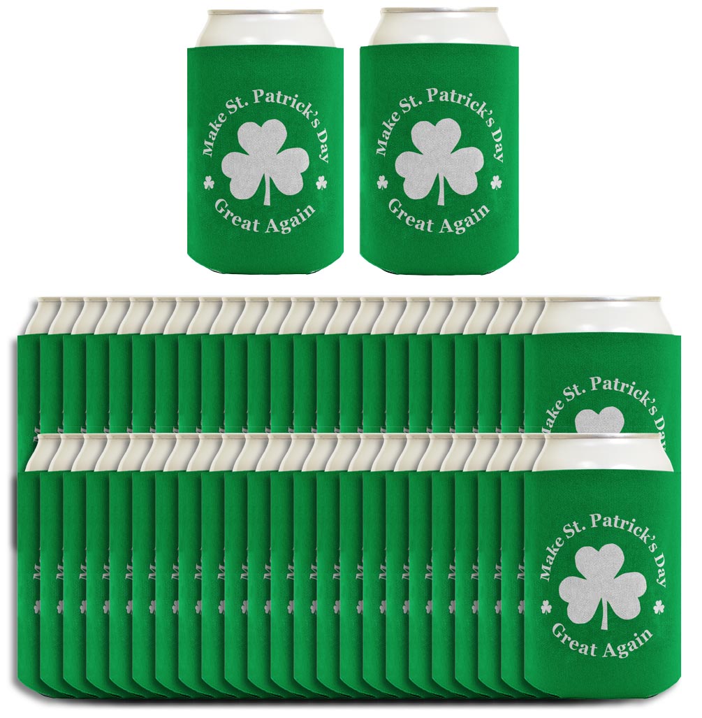 Make St Patricks Day Great Again Standard or Slim Can Thermocooler Drink Sleeve