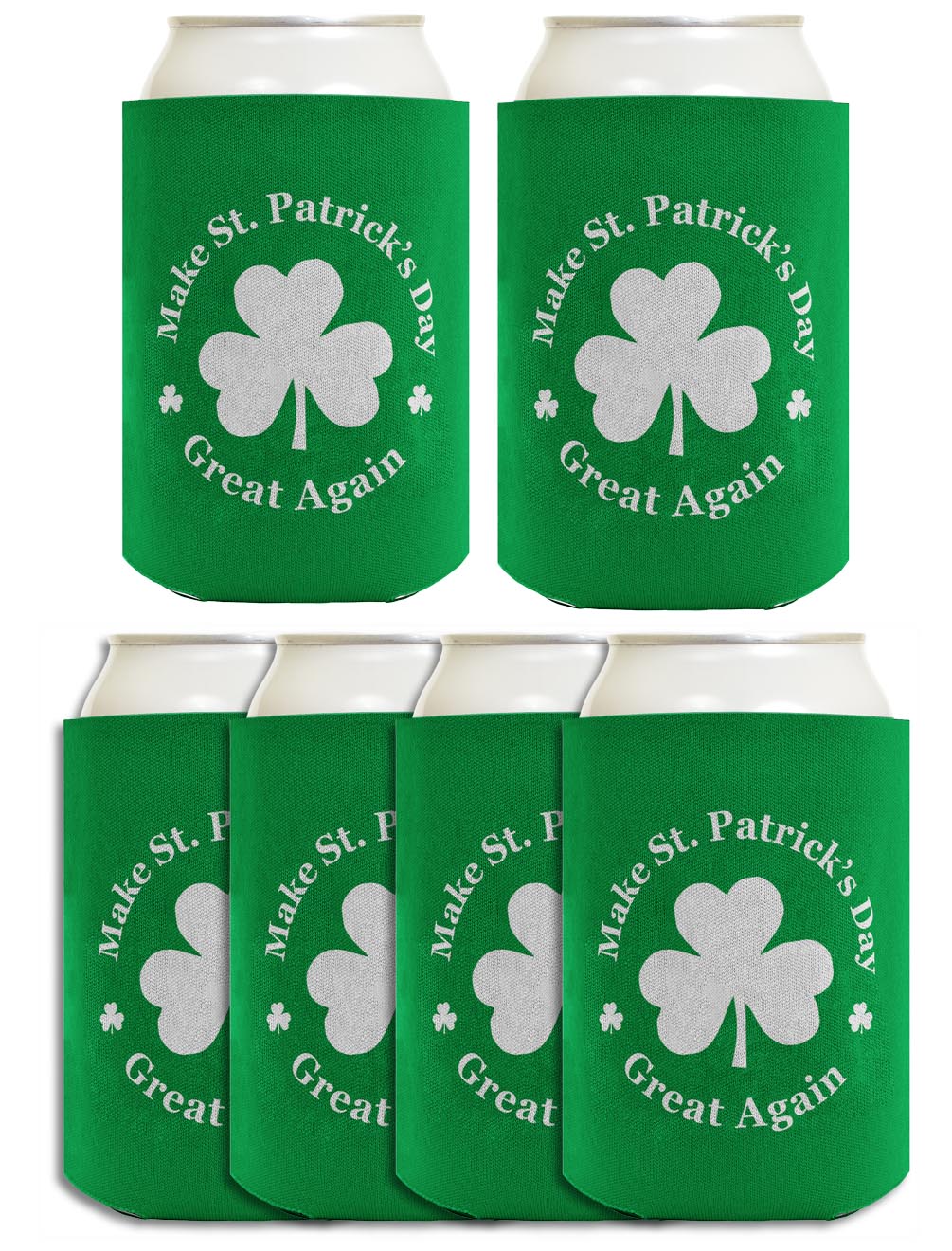 Make St Patricks Day Great Again Standard or Slim Can Thermocooler Drink Sleeve