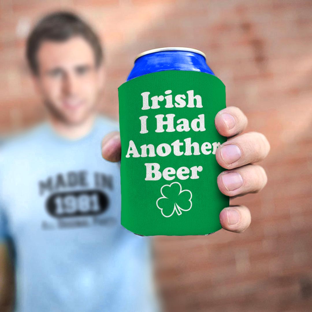 man holding drink sleeve