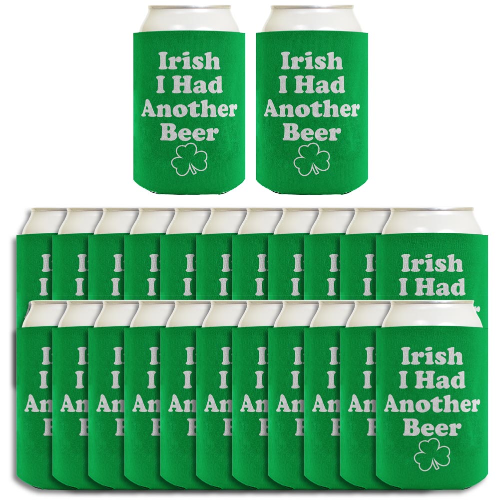 Irish I Had Another Beer Standard or Slim Can Thermocooler Drink Sleeve
