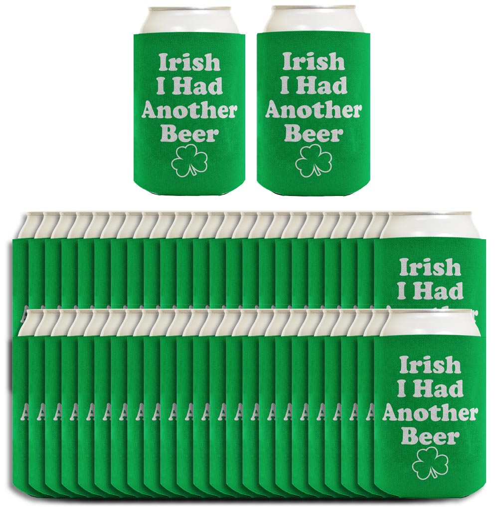Irish I Had Another Beer Standard or Slim Can Thermocooler Drink Sleeve