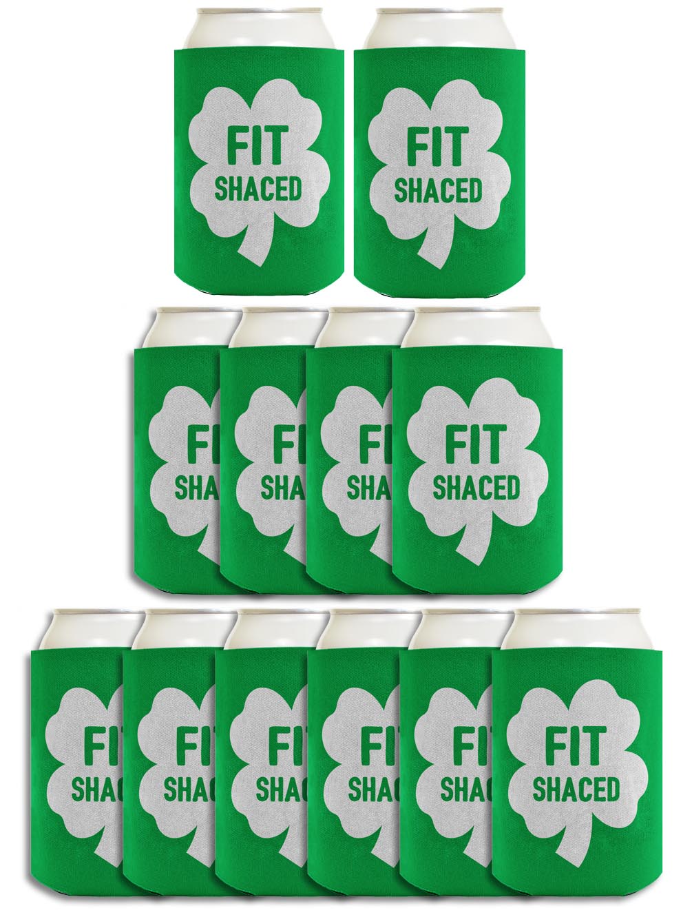 Shamrock Fit Shaced Standard or Slim Can Thermocooler Drink Sleeve