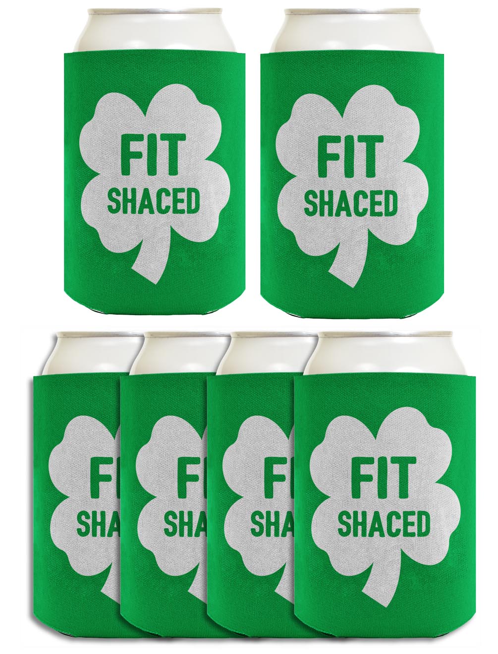 Shamrock Fit Shaced Standard or Slim Can Thermocooler Drink Sleeve