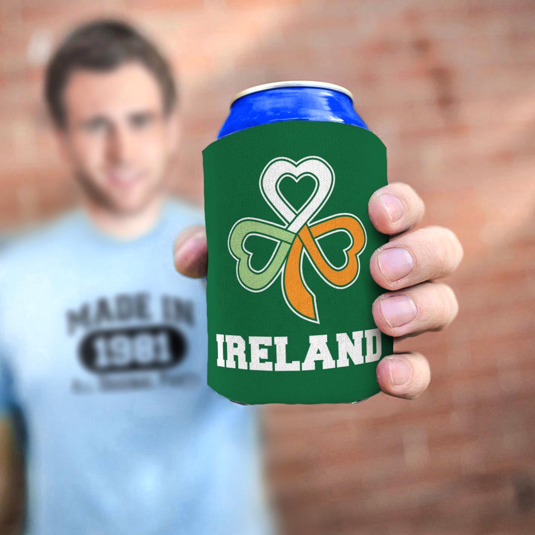 man holding drink sleeve
