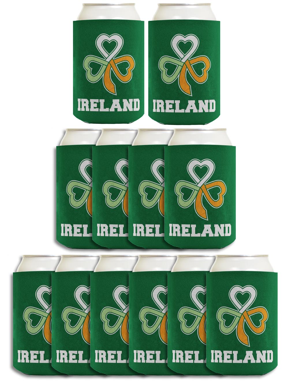 Ireland Keltic Knot Shamrock Standard or Slim Can Thermocooler Drink Sleeve