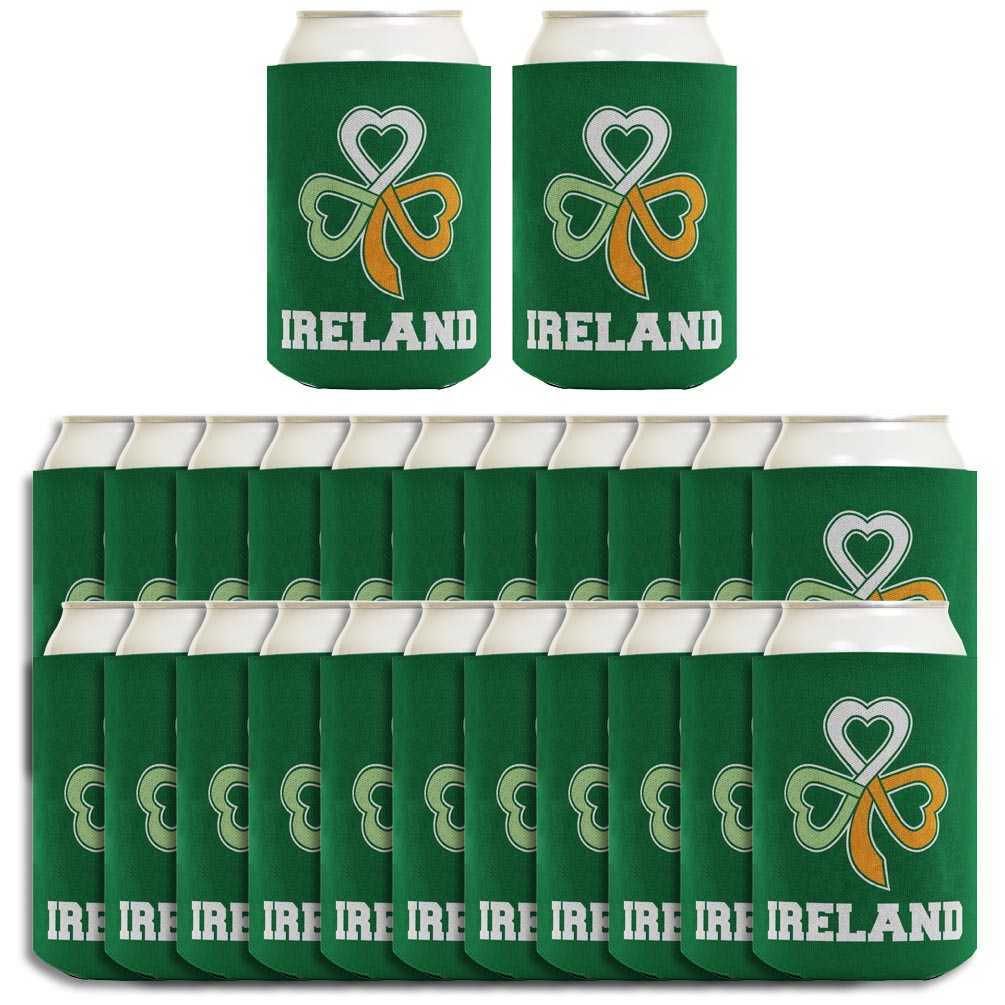 Ireland Keltic Knot Shamrock Standard or Slim Can Thermocooler Drink Sleeve