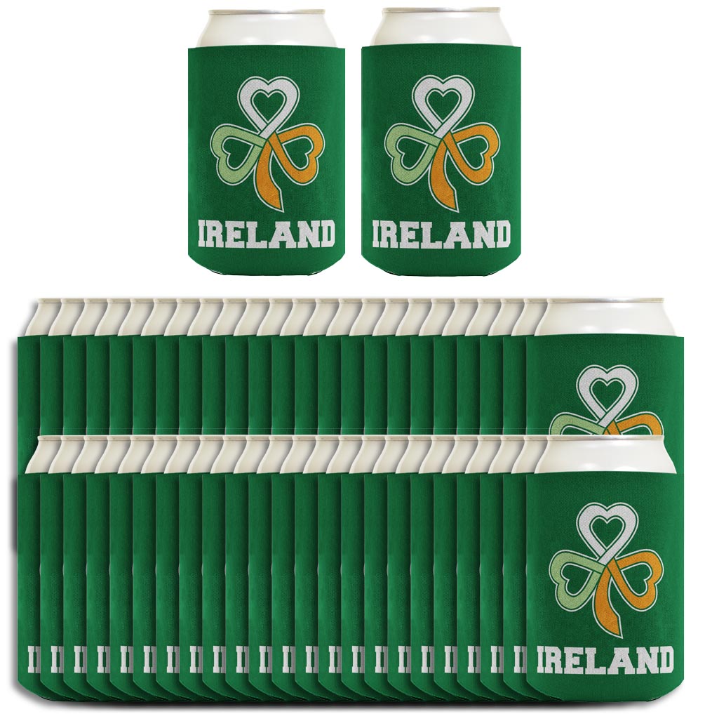 Ireland Keltic Knot Shamrock Standard or Slim Can Thermocooler Drink Sleeve