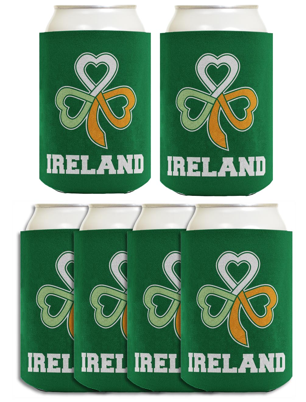 Ireland Keltic Knot Shamrock Standard or Slim Can Thermocooler Drink Sleeve