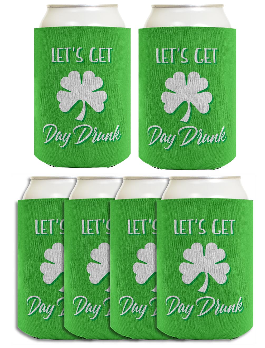 Let's Get Day Drunk Standard or Slim Can Thermocooler Drink Sleeve