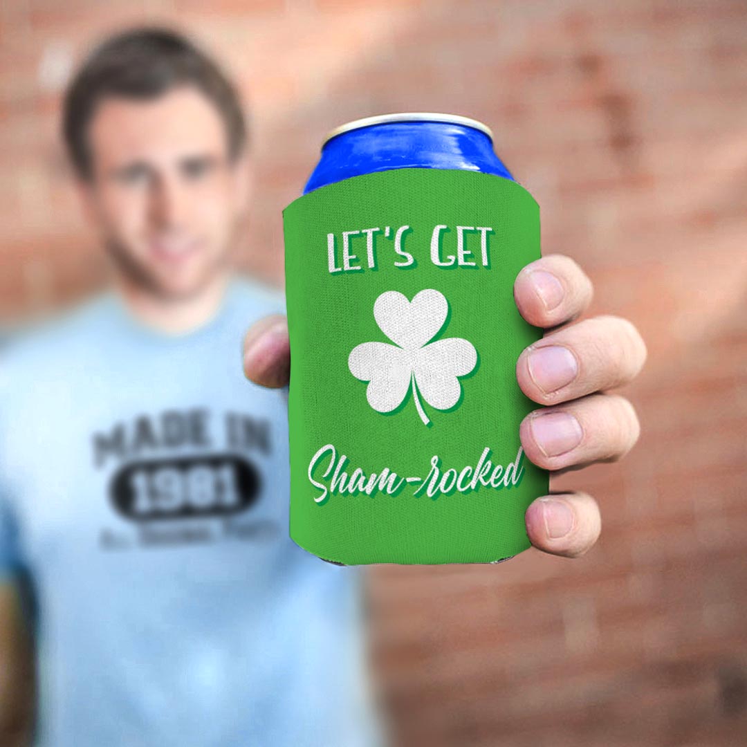 man holding drink sleeve