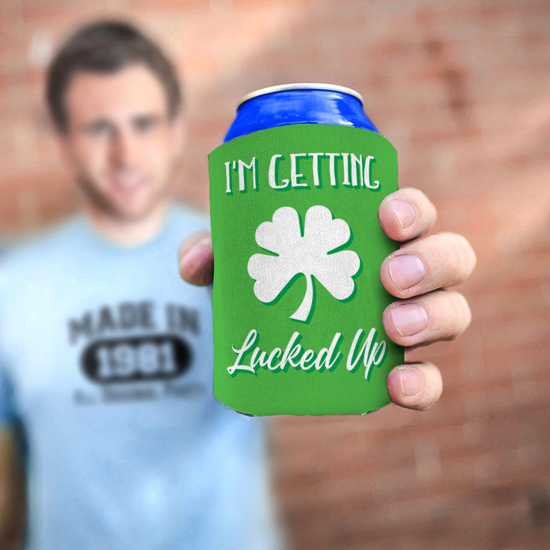 man holding drink sleeve
