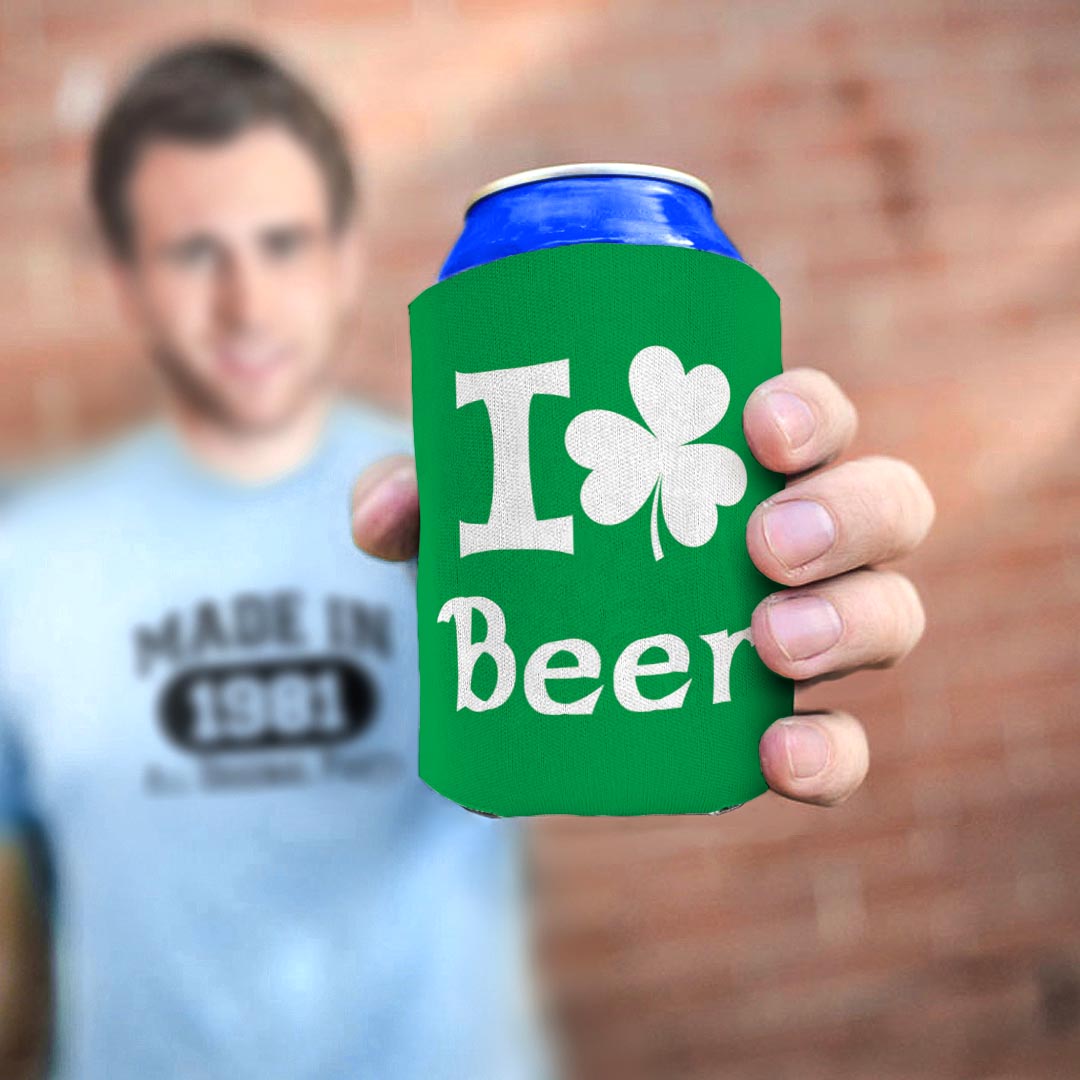 man holding drink sleeve