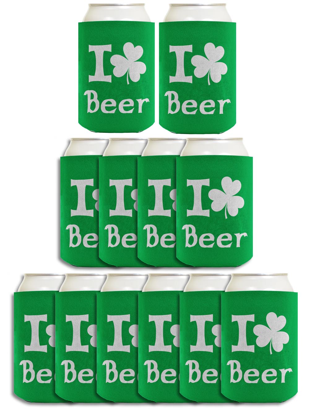 I Shamrock Beer Standard or Slim Can Thermocooler Drink Sleeve