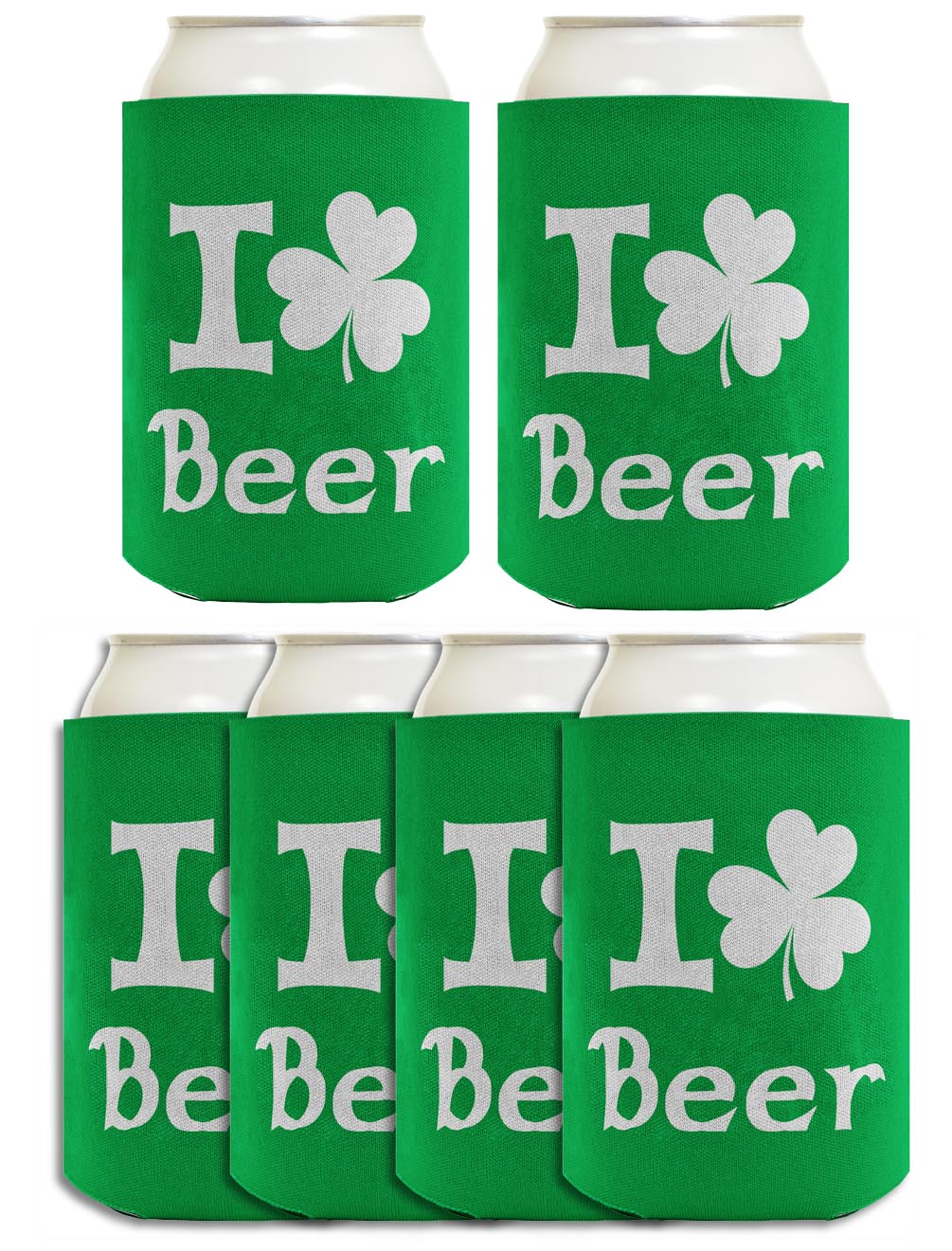 I Shamrock Beer Standard or Slim Can Thermocooler Drink Sleeve