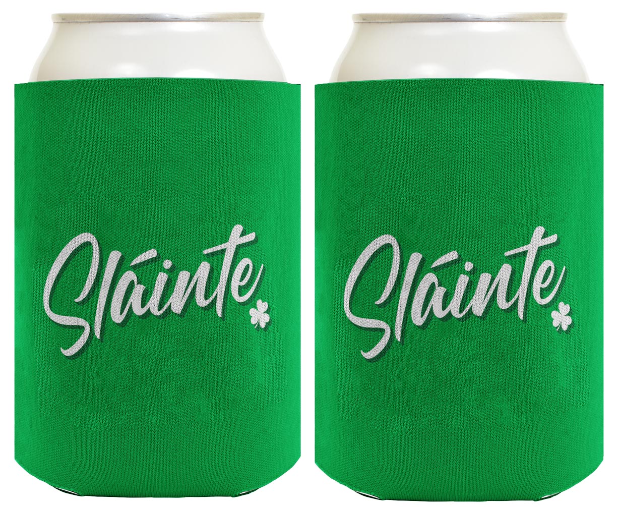St Patricks Day Sliante Standard or Slim Can Thermocooler Drink Sleeve