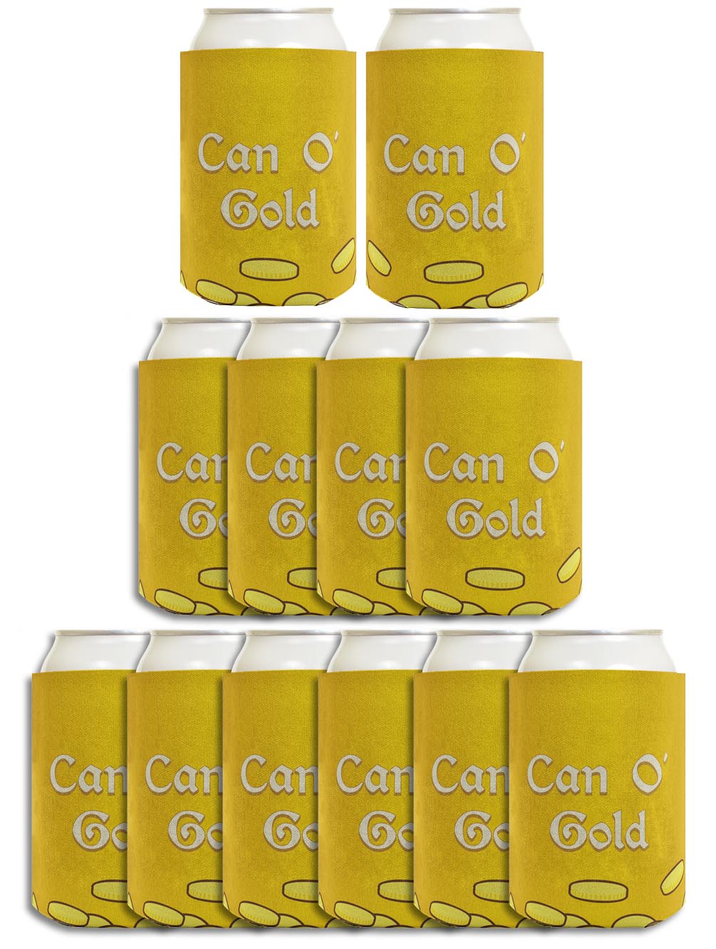 St Patricks Can O Gold Standard or Slim Can Thermocooler Drink Sleeve