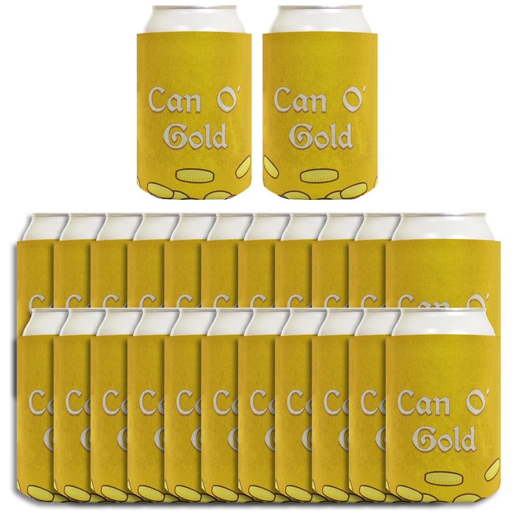 St Patricks Can O Gold Standard or Slim Can Thermocooler Drink Sleeve