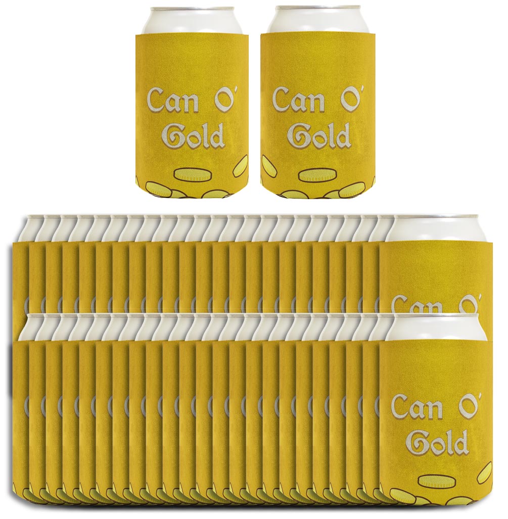 St Patricks Can O Gold Standard or Slim Can Thermocooler Drink Sleeve