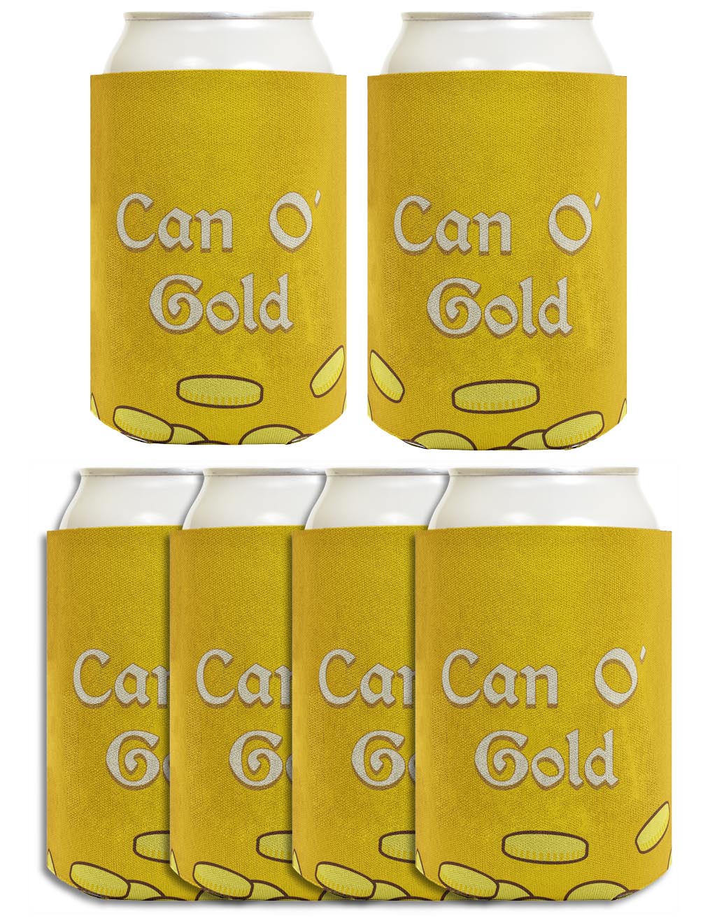St Patricks Can O Gold Standard or Slim Can Thermocooler Drink Sleeve