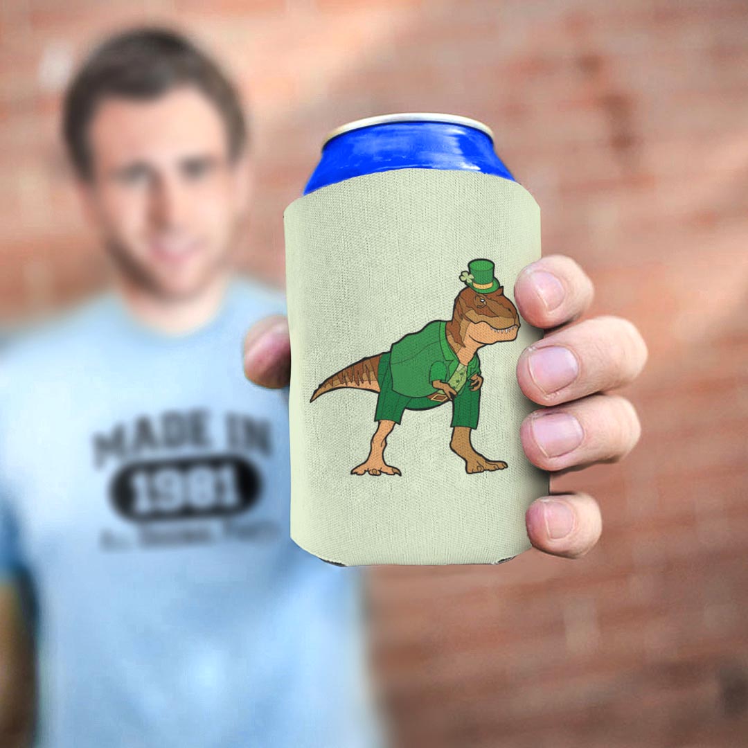 man holding drink sleeve