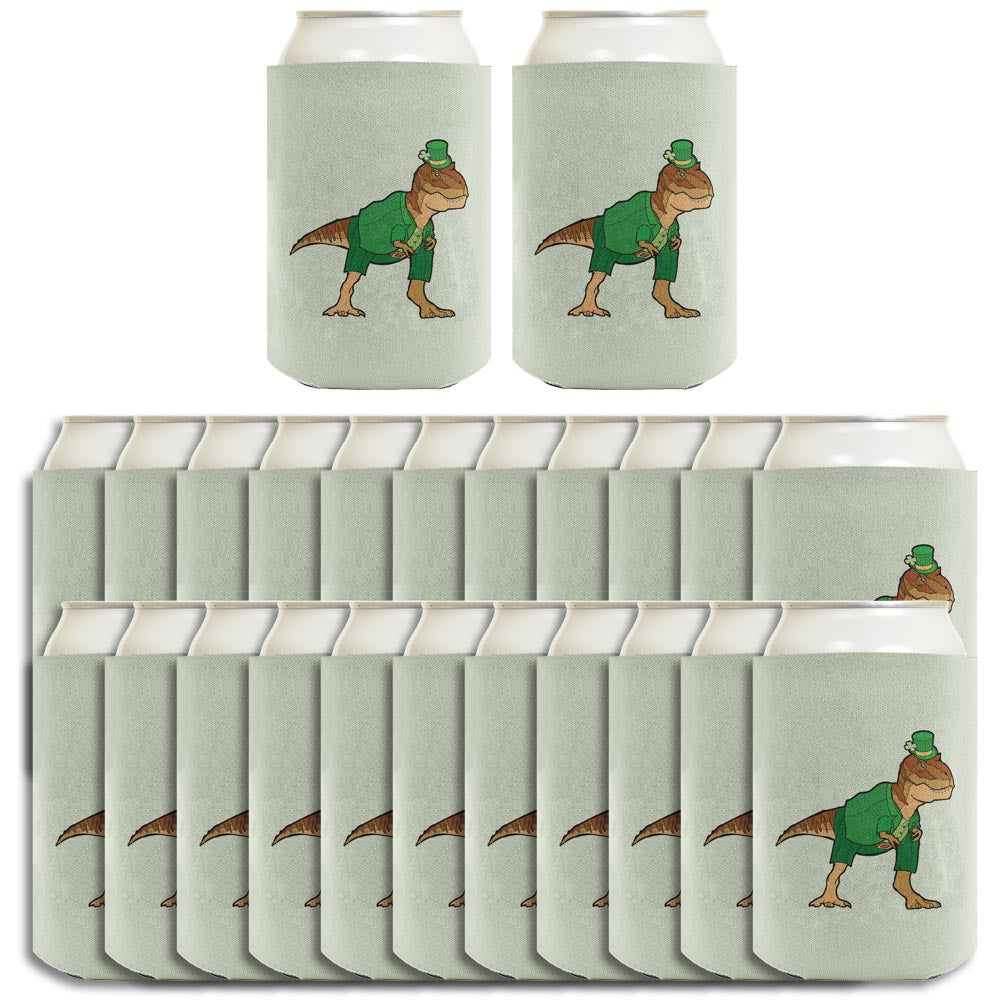 T-Rex Leprechaun Standard or Slim Can Thermocooler Drink Sleeve