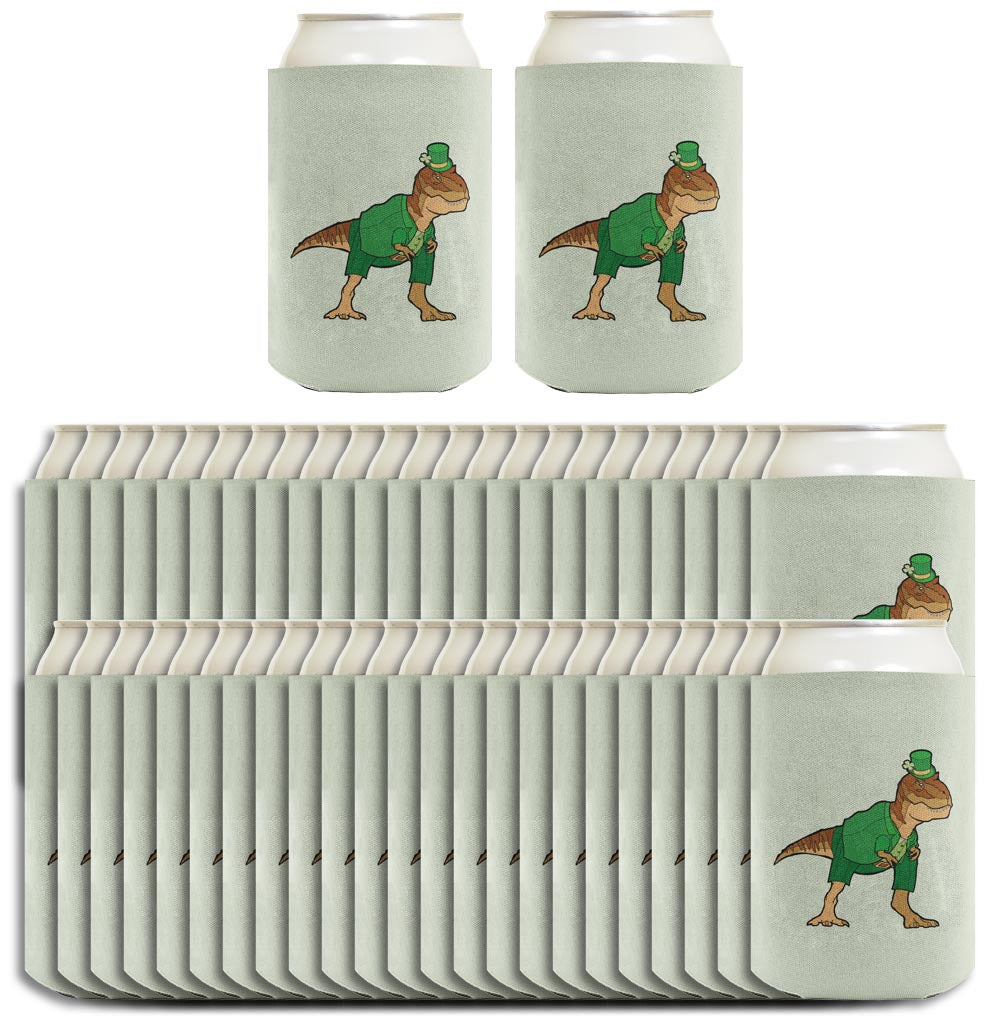 T-Rex Leprechaun Standard or Slim Can Thermocooler Drink Sleeve