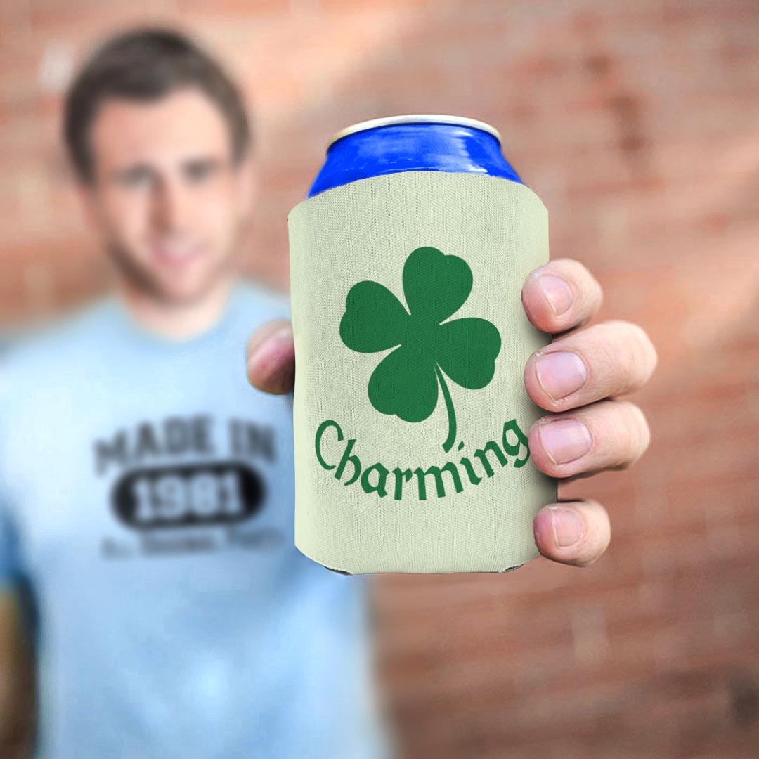 man holding drink sleeve