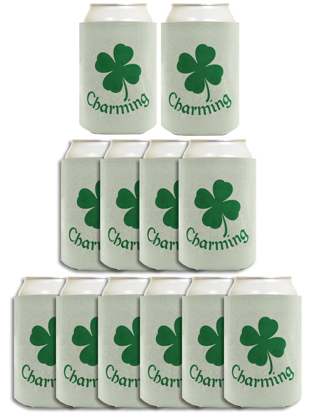 St Patricks Lucky Charming Standard or Slim Can Thermocooler Drink Sleeve