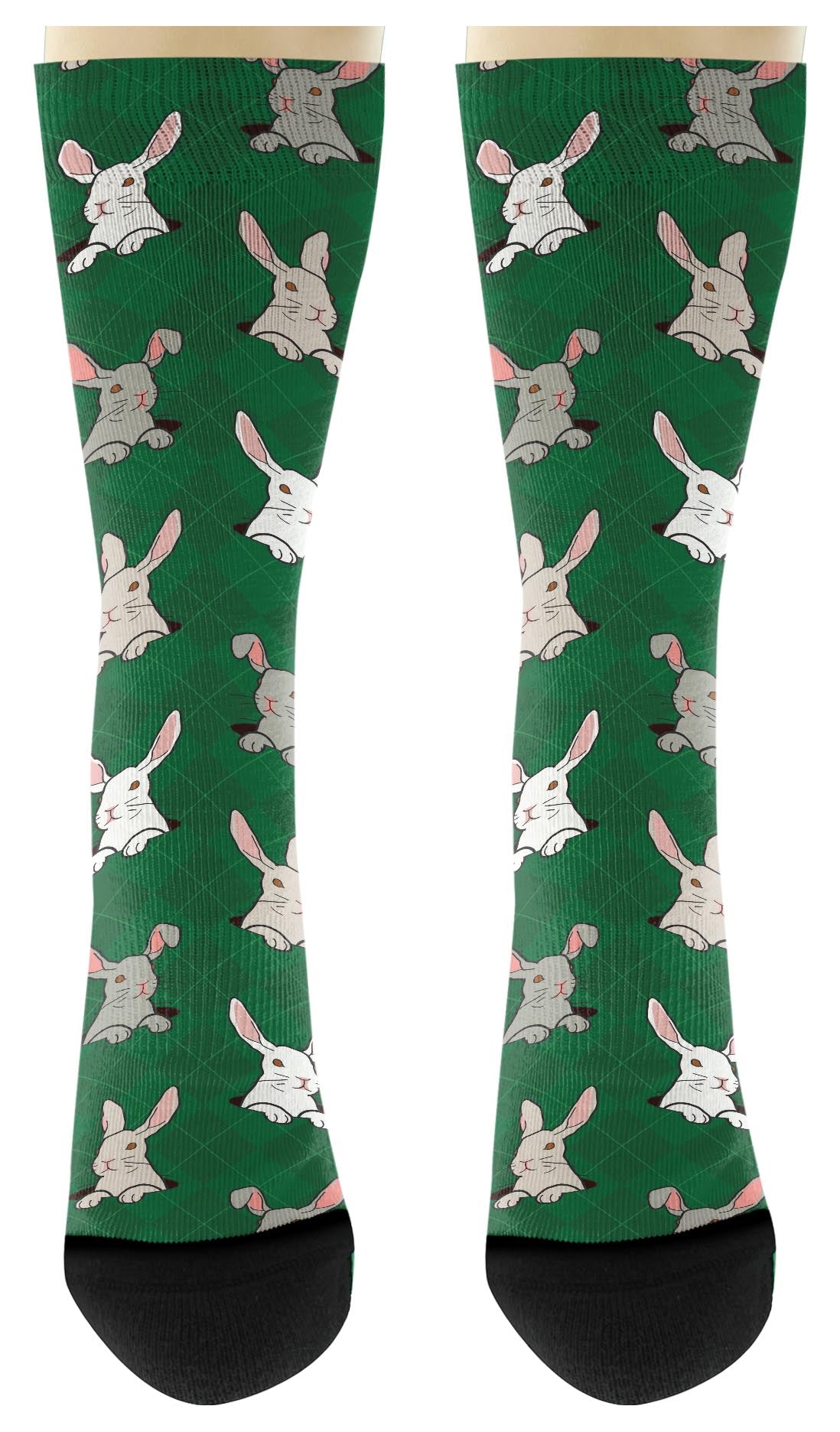 front view of a pair of socks
