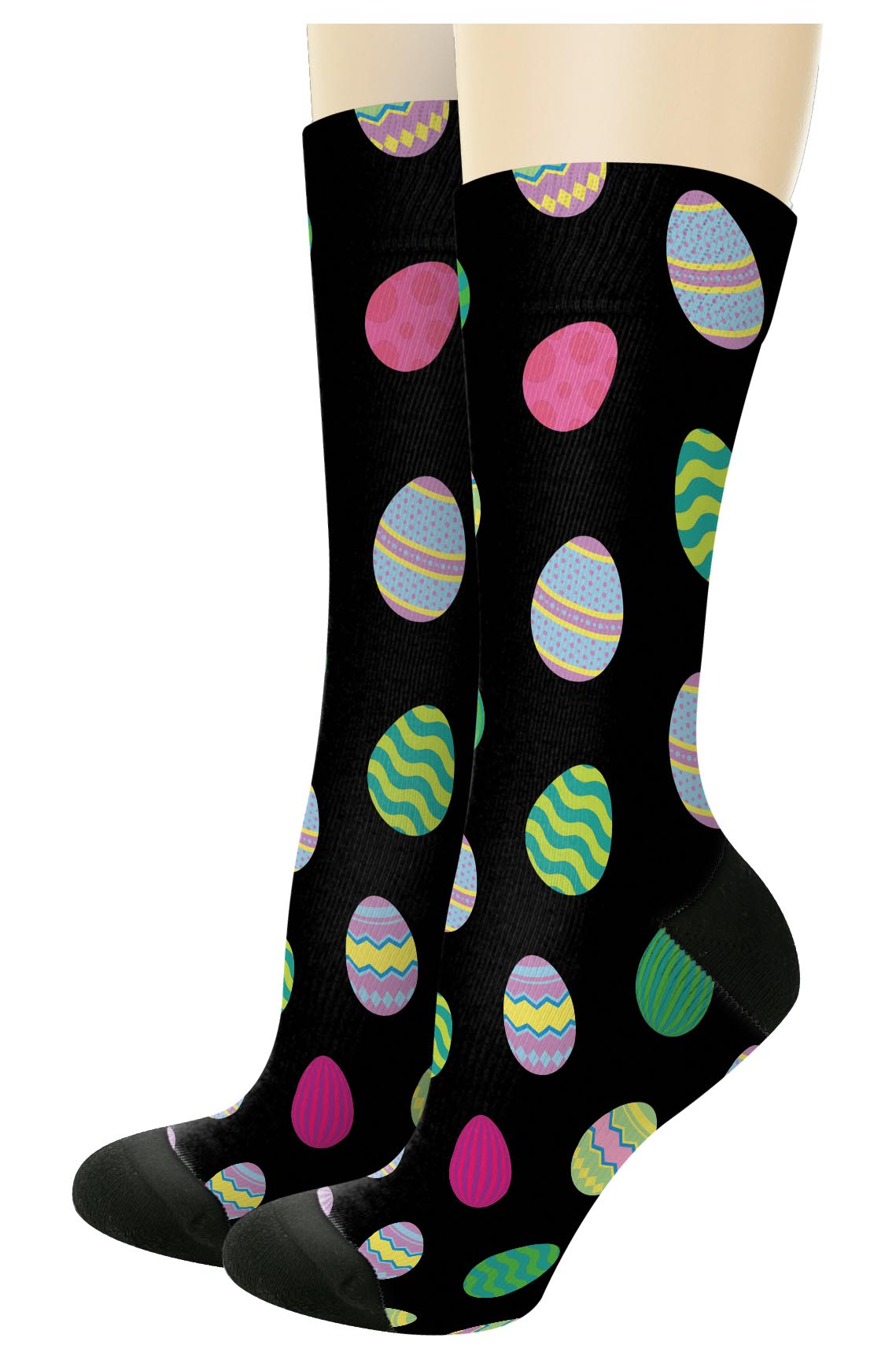 left side of a pair of socks