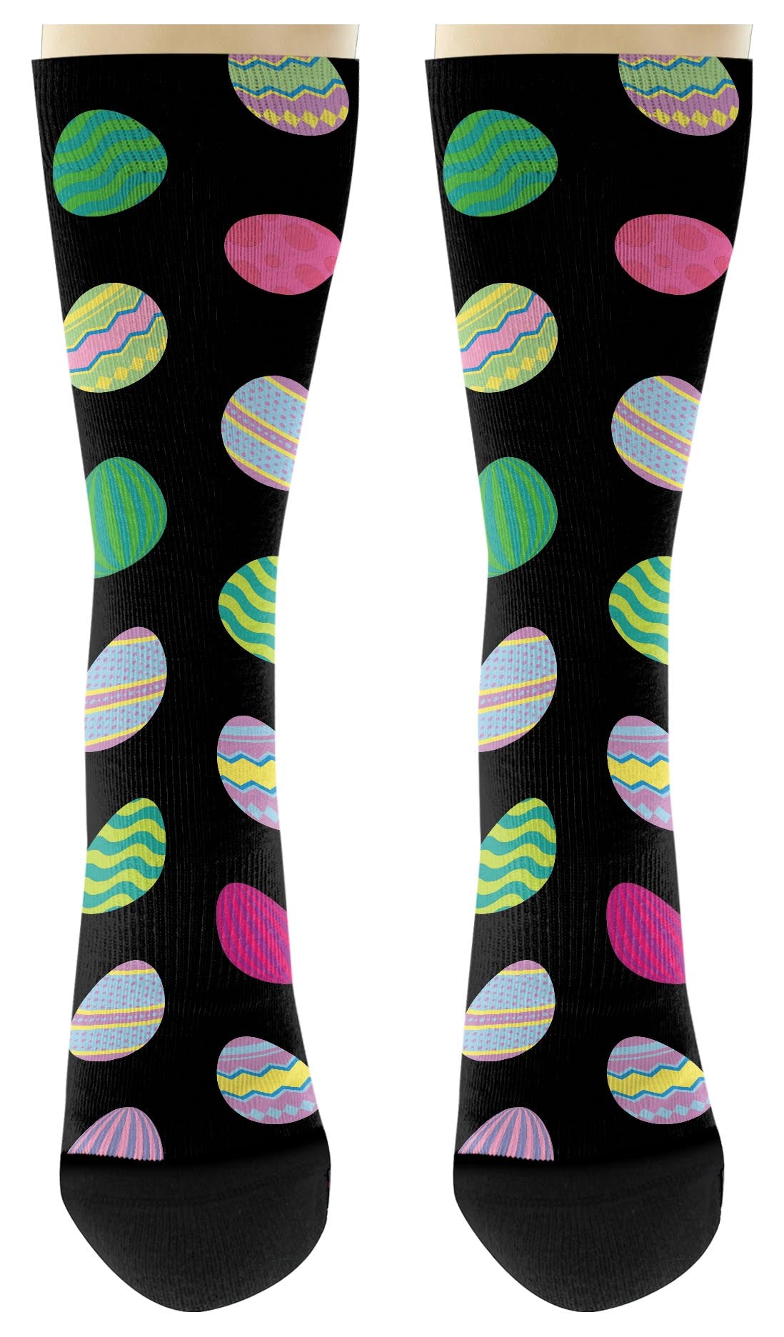 front view of a pair of socks