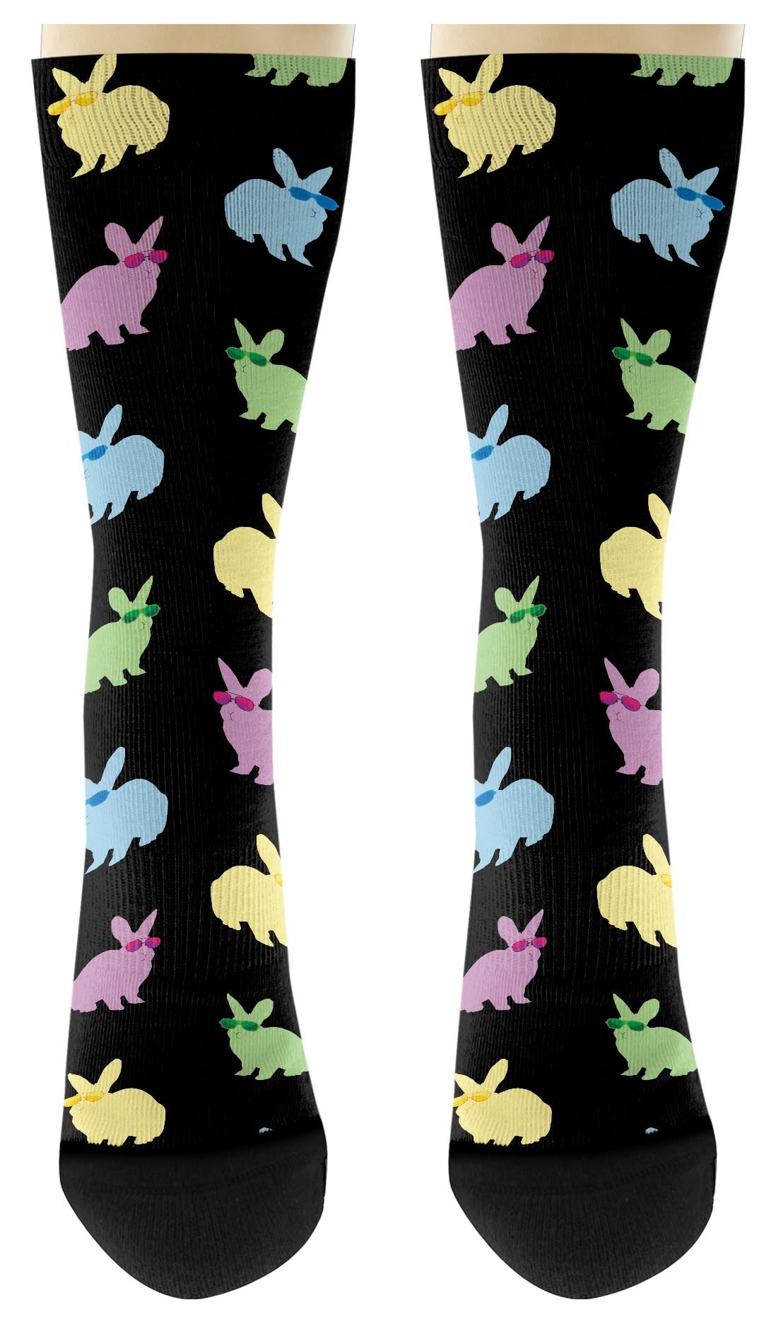 front view of a pair of socks