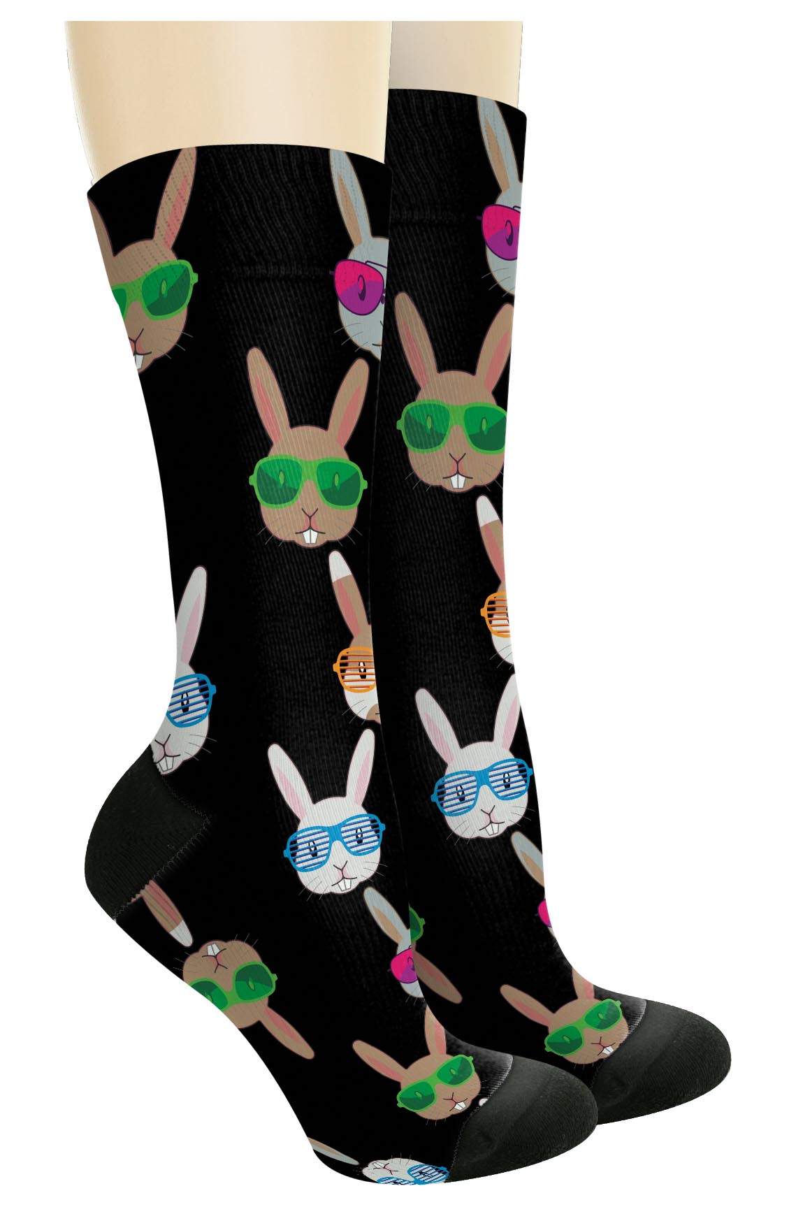 right side of a pair of socks