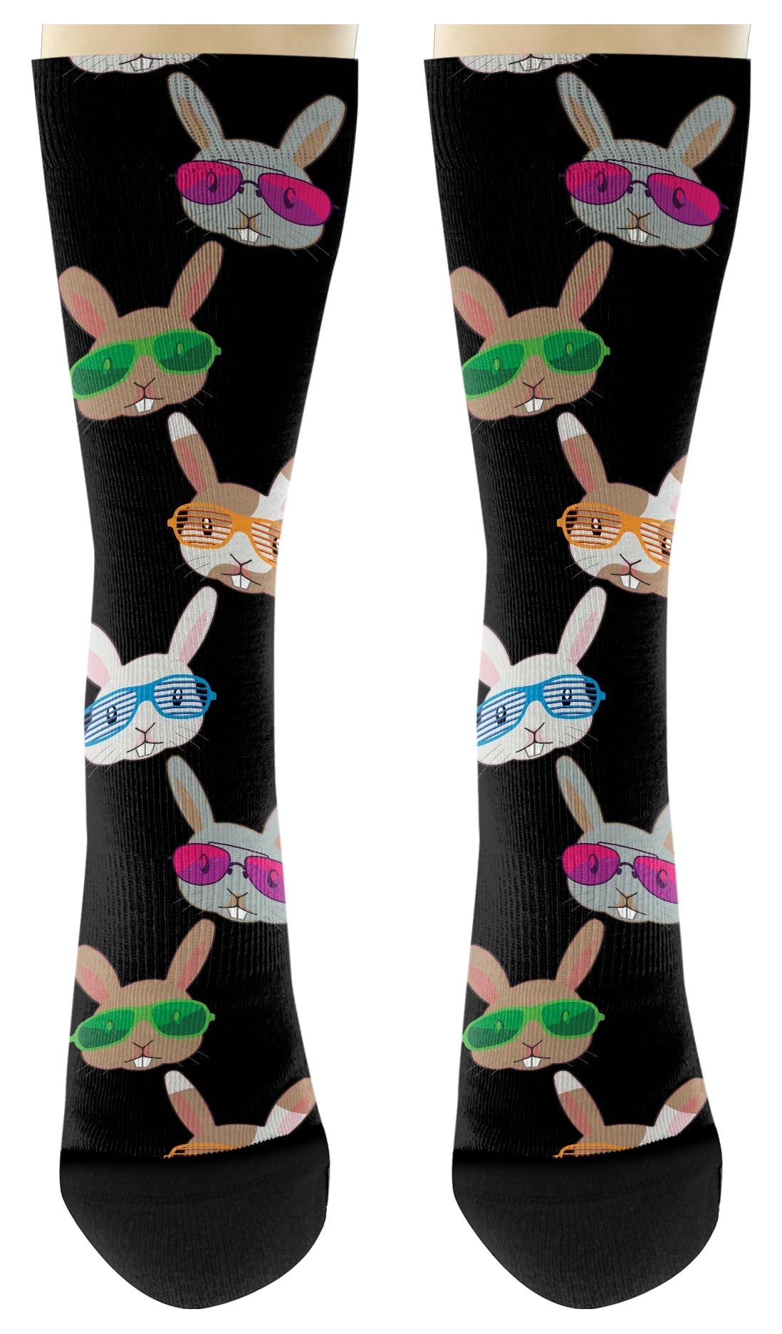 front view of a pair of socks