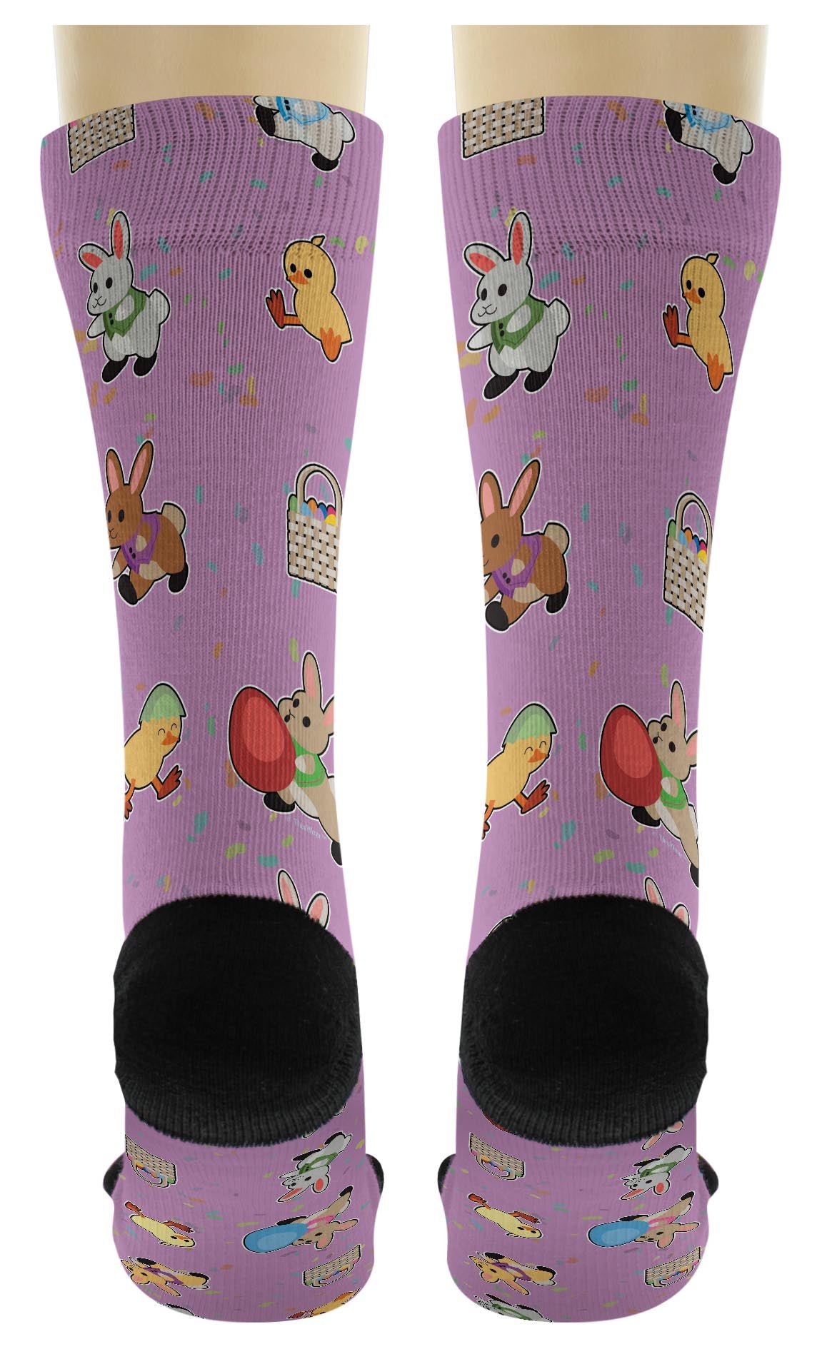back view of a pair of socks