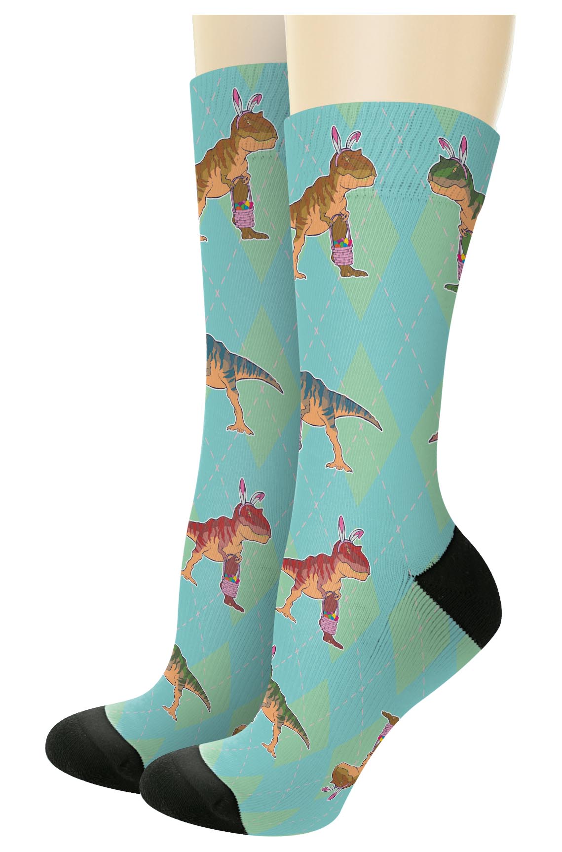 left side of a pair of socks