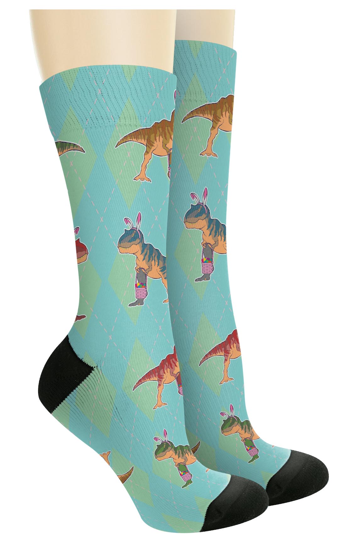 right side of a pair of socks